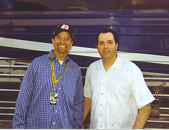 With Kyle Petty.Bristol Speedway 2006
