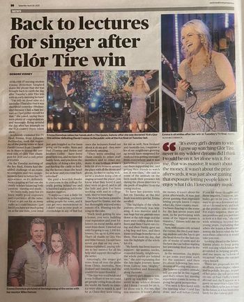 Emma in the Westmeath Independent.
