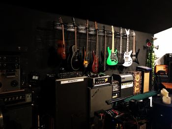 Guitars and amplifiers
