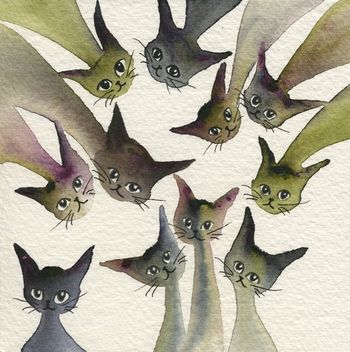Kessell Whimsical Cats
