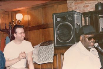 Me with Big Joe at Goblets Wine Bar in Southampton circa 1986.
