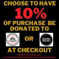 Donate a % of your purchase to a worthy cause