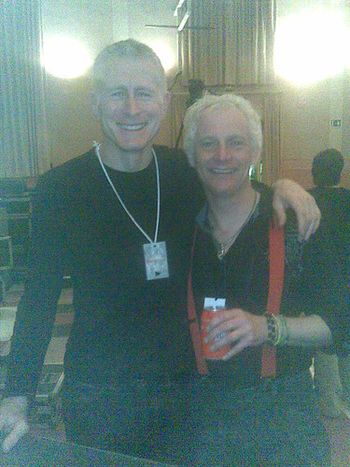 Rare pic of Andy Revell (Twelfth Night) and Roy, Tiana, Spain, May 2008
