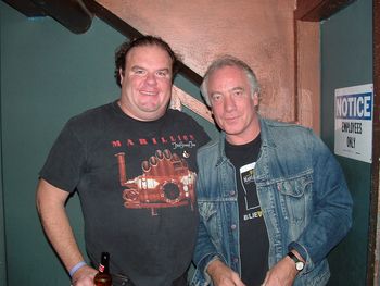 Jim Alger and Marillion drummer Ian Mosley
