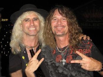 DT and Rob (Bret Michaels Band) at the Horney Toad. Lake of the Ozarks MO.
