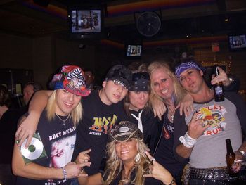 Baby Bret and D.T.  partying with our buddie Heather Chadwell and others, in Dallas. She out drank us all. Really!
