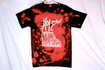 ONE OF A KIND SMALL red bleach dye t-shirt 