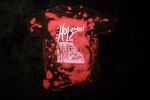 ONE OF A KIND SMALL red bleach dye t-shirt 