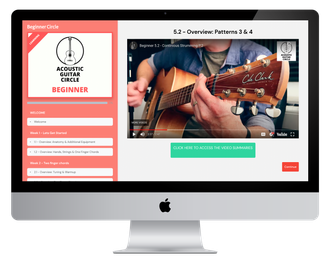 beginner acoustic guitar lessons tutorials courses. open chords, strumming, picking