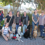 Group of Service Dogs with their Handlers