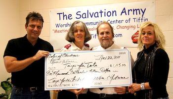 Kevin & Yvonne, Donation of $1150.00 to Salvation Army Toys for Tots.
