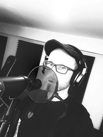 Jon Soda James recording vocals
