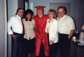 Johnny, Jane Ann Adams, son John (Jonathan), wife Sharon and Larry Adams

