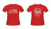 Make Southern Gospel Great Again Tshirt- (red shirt w/ white design)
