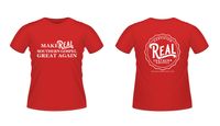 Make Southern Gospel Great Again Tshirt- (red shirt w/ white design)