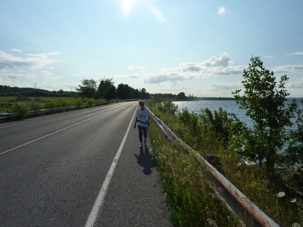 Lyne Shackleton walking in memory of her mom.