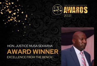 Justice Musa Ssekaana for Uganda Law Society Awards 2021 Award Winner