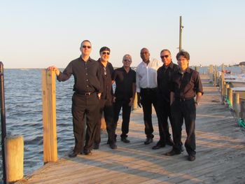 The Rhythm Kings, sitting on the dock of the Great South Bay
