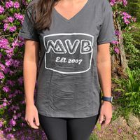 MVB Women's Tee - Dark Grey/White