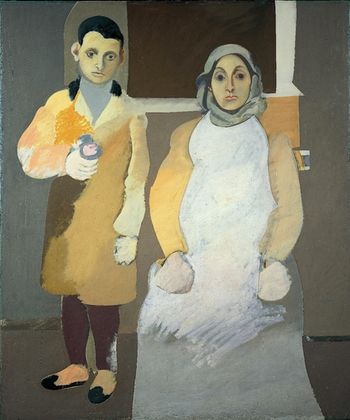 Painting by Arshile Gorky :The Artist and his Mother

