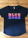 Blue Dogs Sunset T-Shirt - Women's Navy