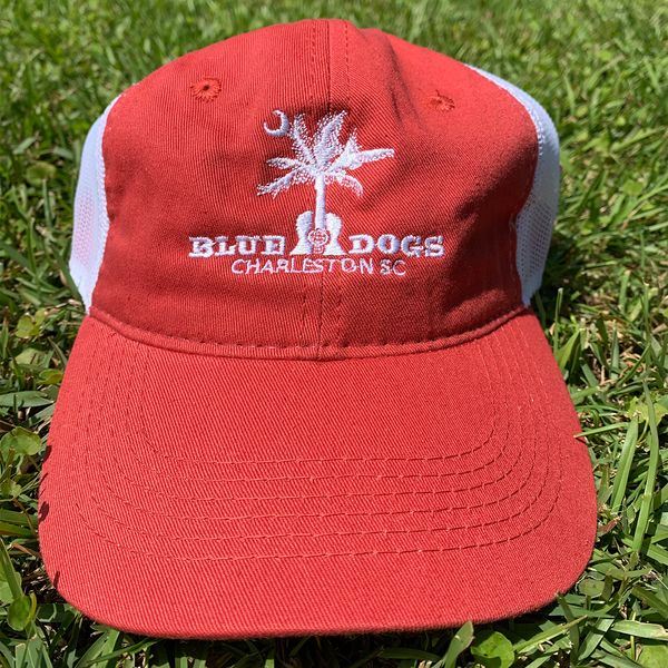 Blue Dogs Charleston Trucker Hat - Red