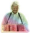 Trump 'Got Popcorn" Holographic Sticker
