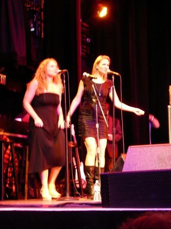 Singing backup with Erica Rodney at Right Turn Supergroup show April 2015
