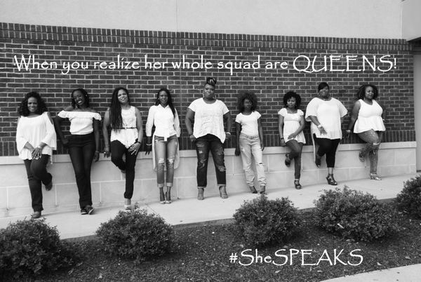  #SheSPEAKS is a movement to help enhance the skills, self-awareness, self-esteem, talents and forgotten passions in all women! The photo above is from my #SheSPEAKS Queens Edition session.

Meet Queens Seretha, Linzi, Bethany, Cherese, Maria, Gina, Keishia, Nakesha & Domonique. 
