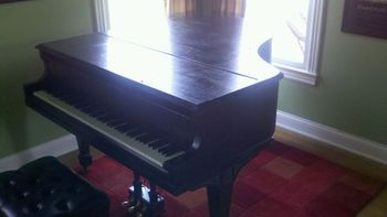 1930 Lester after delivery to its new home, wearing its new satin ebony finish.
