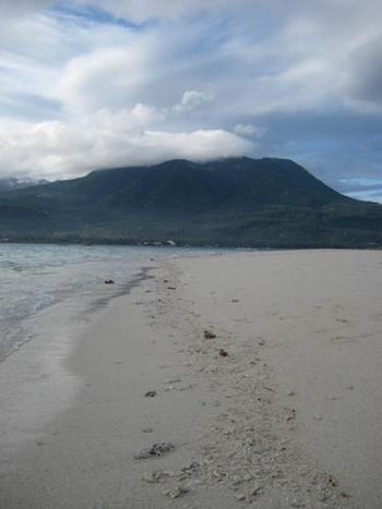 View of Camiguin Island from White Sands Island

