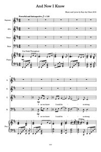 And Now I Know (SATB Divisi With Piano)