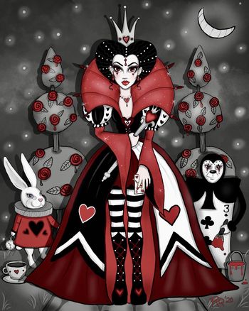 "The Queen of Hearts" Art by Raven Quinn
