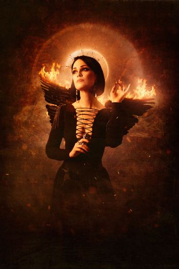 "Alchemical Angel' - Photo and art by Karl Pfeiffer
