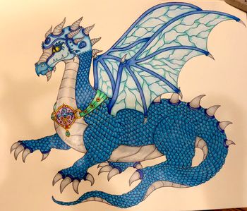 Commissioned Dragon for Author K.L. Bone - Art by Raven Quinn
