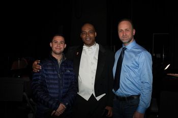 Myself, Wesley Broadnax, and Eric Sessler. Post Concert, University City, PA.
