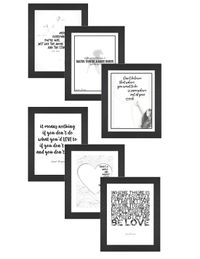 Bundle: All 6 Lyric Wall Art Printables 8.5x11