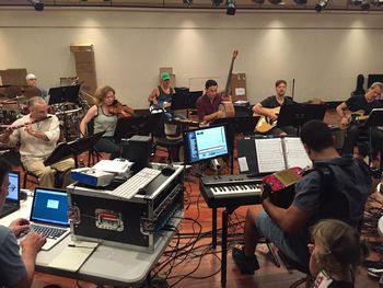 Band rehearsals for Come From Away
