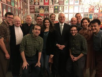 Steve Martin, Edie Brickell and the band
