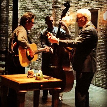 Backstage jam with Steve Martin and Kenny Brescia
