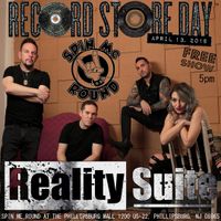Reality Suite live at Spin Me Round record shop Record Store Day concert