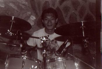 'Spike' Tsao Hsin, Crystal Records recording session, Life Studios, Taipei, Taiwan 1991
