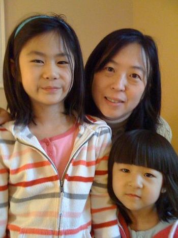 Marta's student at DCC Music School, Shinyee and Shinrea Su, with their mom
