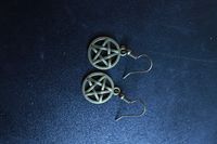 Pentagram Earrings (bronze)