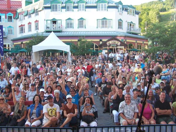 This is a shot of our audience. They thought it was funny I took a pic. Wish my little camera had a wide lens so you could have seen the full 180 degree crowd!
