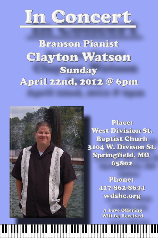 Big Clayton Watson Pianist 