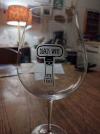 Black Wine Stemmed  wine glasses w/logo