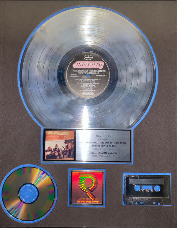 My platium record award for helping out on Pickin' on Nashville