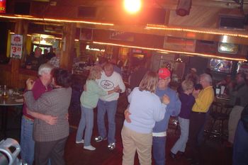 Dancing up a storm here at The Bayshore Inn.
