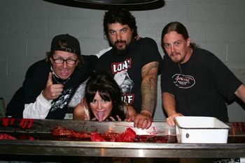Ben, Stacey, Gene, and Chris at the morgue..
